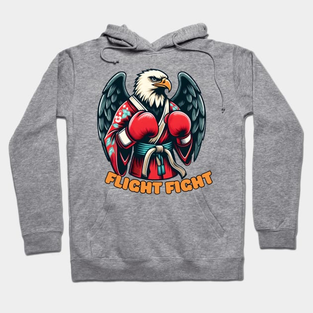 Kickboxing eagle Hoodie by Japanese Fever